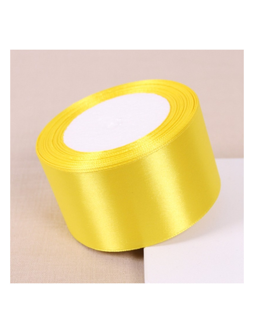 Ruban Décoratif Jaune 5mm X 460m - Pour Emballage Cadeaux Et Décoration