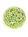 50 Perles 6mm Imitation Brillant Couleur Vert Pomme