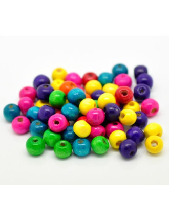 thumbnail image 2 of Mixed Color Alphabet Beads – 8mm Round Plastic, Perle Blanche Lettre, Bulk Lot (50, 100, Or 200 Pcs) 2 of 3