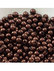 50 Perles 4mm Marron imitation Brillant