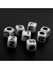 Lot de 20 Perles Alphabet 6mm Lettre au choix