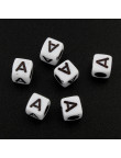 Lot de 20 Perles Alphabet 6mm Lettre au choix