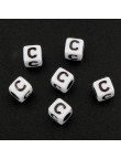 Lot de 20 Perles Alphabet 6mm Lettre au choix