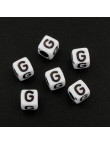 Lot de 20 Perles Alphabet 6mm Lettre au choix