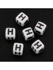 Lot de 20 Perles Alphabet 6mm Lettre au choix