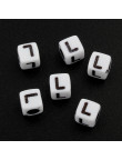 Lot de 20 Perles Alphabet 6mm Lettre au choix