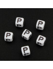 Lot de 20 Perles Alphabet 6mm Lettre au choix
