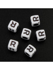 Lot de 20 Perles Alphabet 6mm Lettre au choix