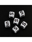 Lot de 20 Perles Alphabet 6mm Lettre au choix