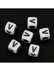 Lot de 20 Perles Alphabet 6mm Lettre au choix