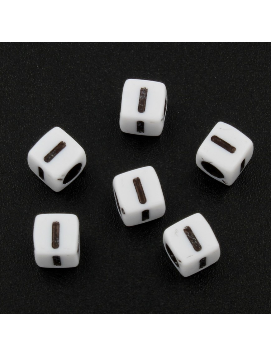 100 Perles Alphabet 6mm Lettre au choix