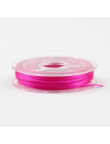 Bobine de Fil Nylon Elastique 0,8mm Fuchsia environ 10m