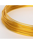 10m Fil Aluminium 1mm Couleur Doré