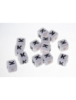 Perle Blanche Acrylique Lettre Alphabet 10mm x 1 pièce