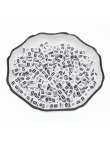 Perle Alphabet 6mm Blanc Cube Lettre au Choix