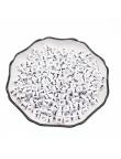 Perle Alphabet 6mm Blanc Cube Lettre au Choix
