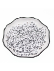 Perle Alphabet 6mm Blanc Cube Lettre au Choix