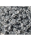 Perle Alphabet 7mm Blanc Cube Lettre au Choix