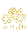 100 Anneaux de jonction Ouvert Doré 5mm