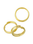50 Anneaux Double De Jonction 7mm Doré