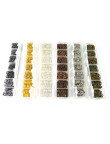 Boite Anneaux De Jonction Ouvert Couleur au Choix Environ 1500pcs