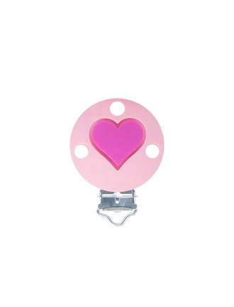 Silicone Clip Pince Rond avec Coeur 35mm x 50mm