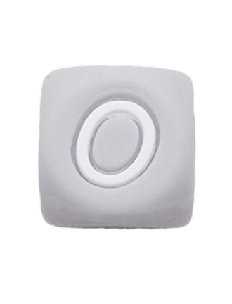 Perles Silicone Lettre Alphabet 12mm Gris