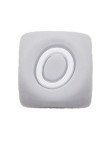 Perles Silicone Lettre Alphabet 12mm Gris