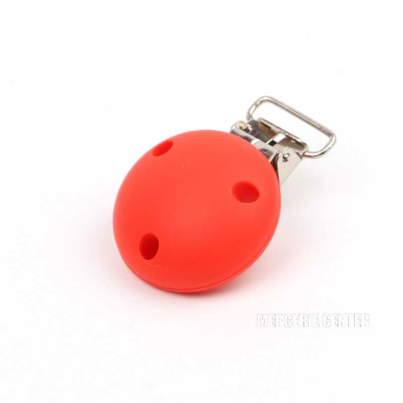 Clip pour cordon tétine Ballon Rouge-noir (Agrafe) - Stafil H3260-078