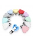 Clip Silicone Attache Coeur Gris