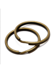 20 Anneaux de double jonction 20mm Bronze