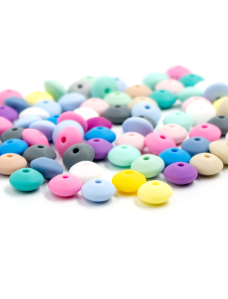 10 Perles Silicone Rondelle...