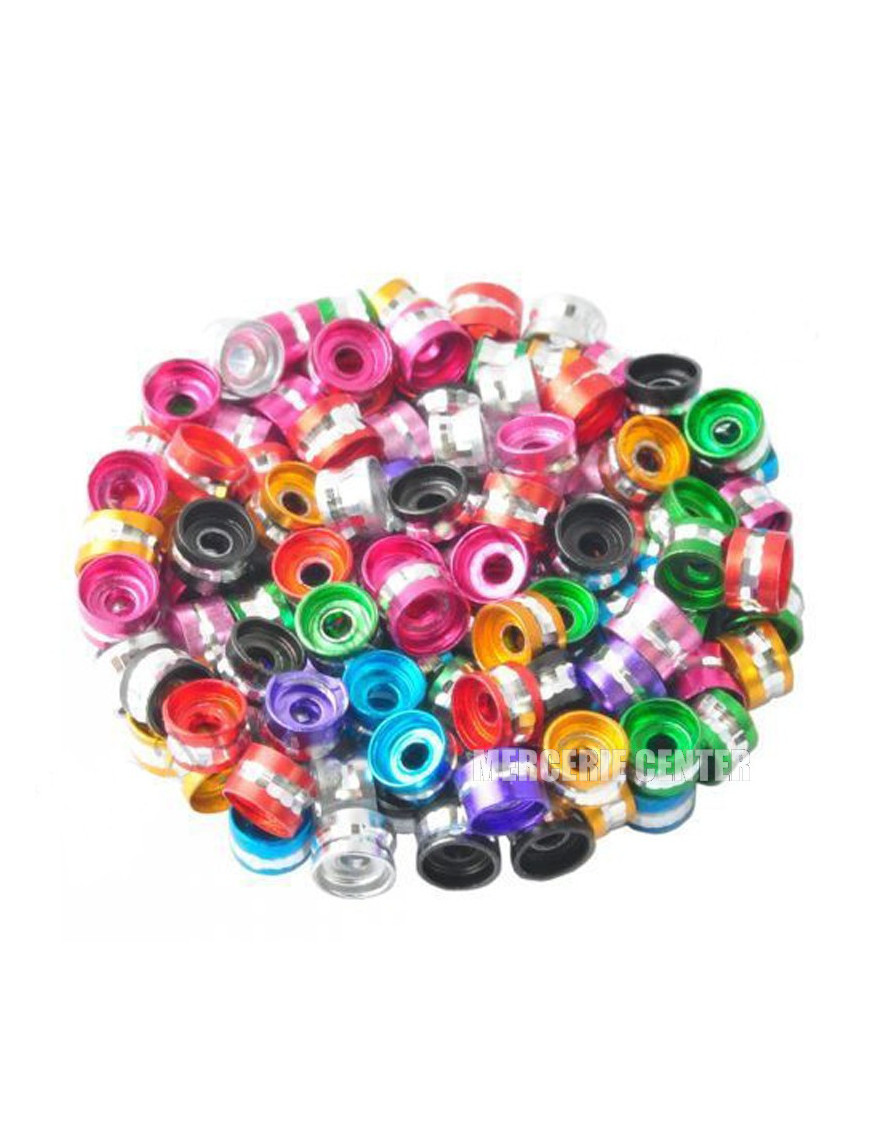 Perles Rondelles Aluminium 6mm x 4mm