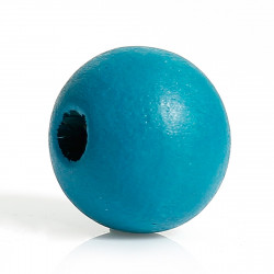 Perles céramique bleu 10mm ronde - lot de 10 - ArtKen6L